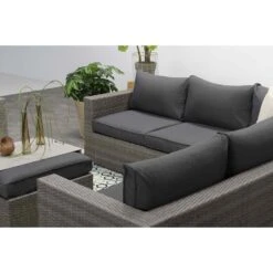 Garden Impressions Altea Loungeset 5-delig Incl. Loungestoel - Grijs -VIDAXL 1000003375 0104