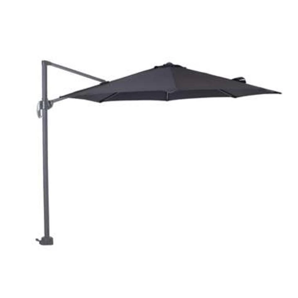 Garden Impressions Zweefparasol S Ø300 D. Grey/zwart Met Voet En Hoes 3 Garden Impressions Zweefparasol S Ø300 D. Grey/zwart Met Voet En Hoes - Afbeelding 3