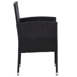 VidaXL Tuinstoelen 2 St Poly Rattan Zwart -VIDAXL 1000006293 0103