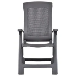 VidaXL Tuinstoelen 2 St Verstelbaar Kunststof Mokka -VIDAXL 1000006301 0102