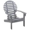 VidaXL Stoel Adirondack Massief Acaciahout Grijs