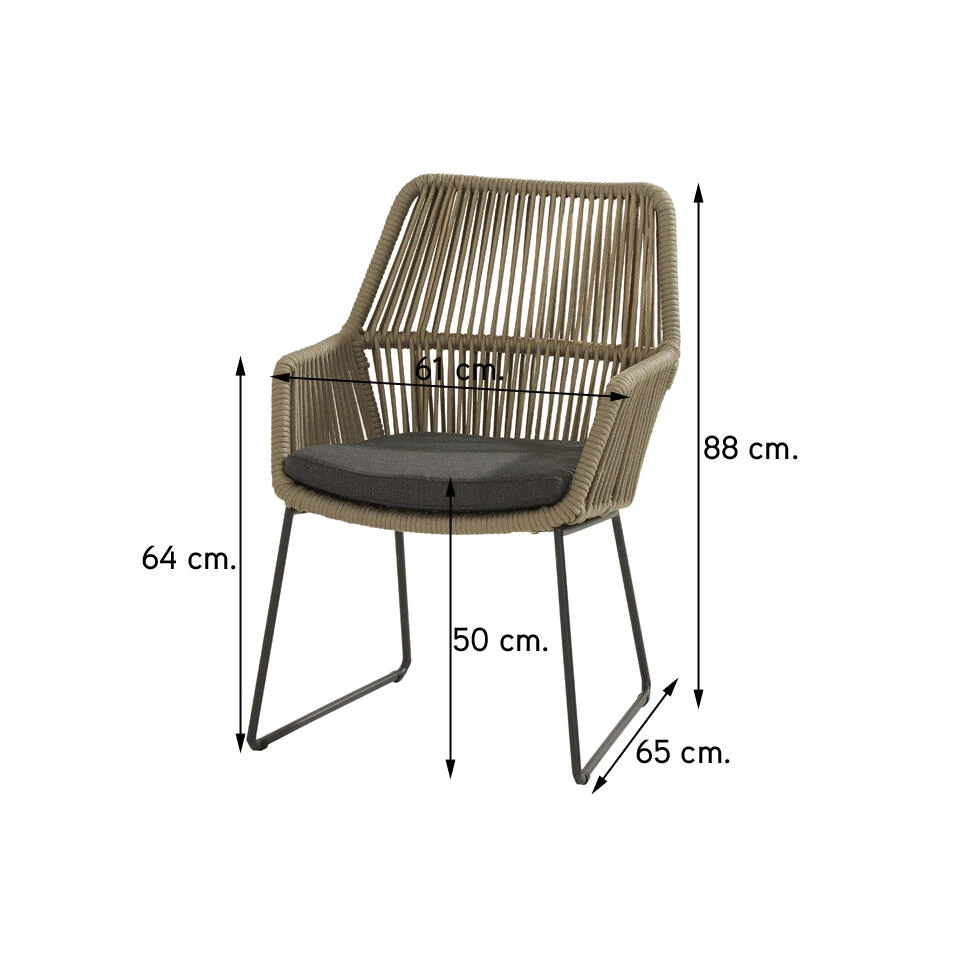 4 Seasons Ramblas Tuinstoel (1 St.) 2 4 Seasons Ramblas Tuinstoel (1 St.) - Afbeelding 2