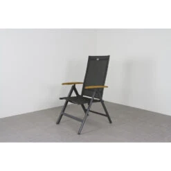 Hartman Verstelbare Tuinstoel Napoli - Teak Armleuning -VIDAXL 1000031709 0102