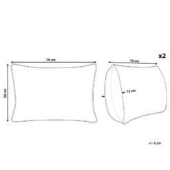 Beliani Buitenkussen ALMYROS - Beige Polyester -VIDAXL 1000034334 0102