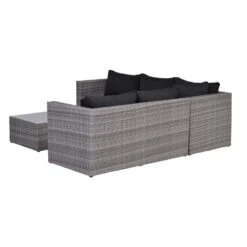 Garden Impressions Lyon Loungeset 4-delig - Reflex Black -VIDAXL 1000035539 0104