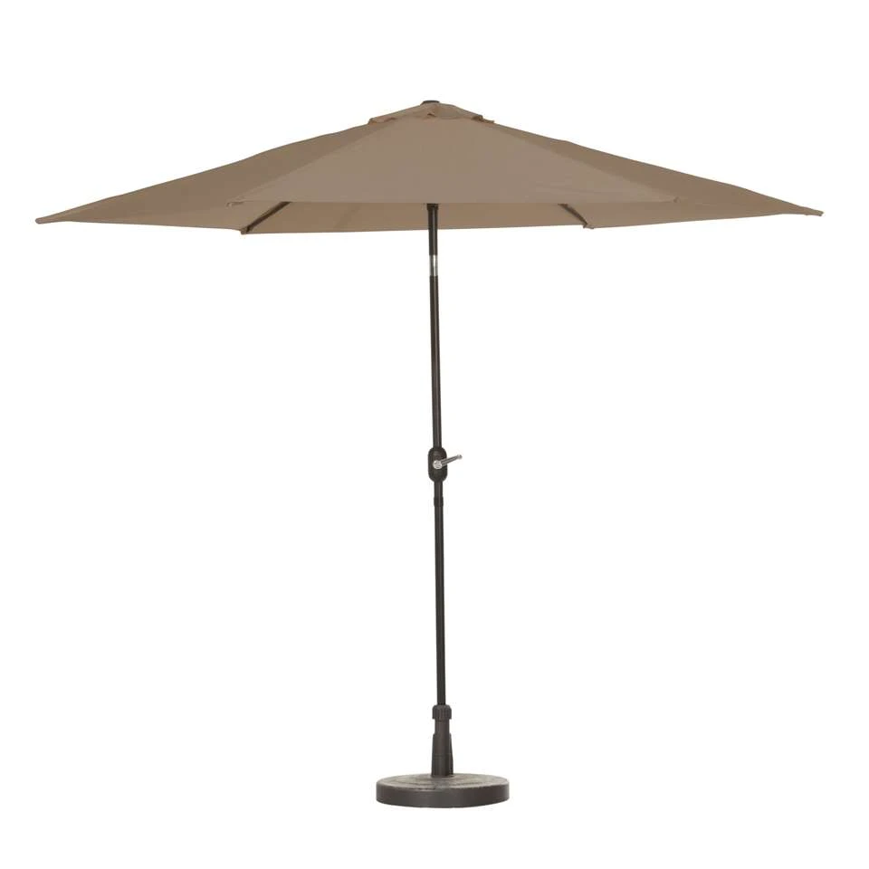 Madison - Parasol Tenerife Round Taupe - 300cm - Bruin 2 Madison - Parasol Tenerife Round Taupe - 300cm - Bruin - Afbeelding 2