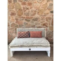 2L Home & Garden Palletbank Whitewash - Wit -VIDAXL 1000038531 0103