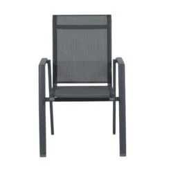 Santana Dining Tuinstoel - Donker Grijs -VIDAXL 1000040781 0104