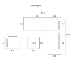 Garden Impressions Lena Loungeset 4-delig - Mint Grijs 6 Garden Impressions Lena Loungeset 4-delig - Mint Grijs -VIDAXL 1000041217 0103