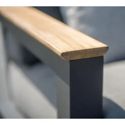 4 Seasons Outdoor Capitol Lounge Tuinstoel - Donker Grijs -VIDAXL 1000042157 0103