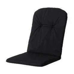 Madison Kussen - Kuip Hoog - Panama Black - 45x96 - Zwart