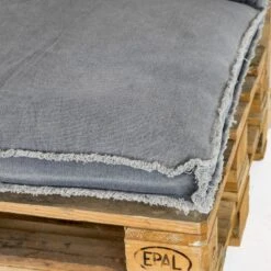 Unique Living Rugkussen Manouk Grijs - 120 X 40cm -VIDAXL 1000045307 0102