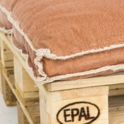 Unique Living Palletkussen Manouk Terra - 120 X 80 Cm -VIDAXL 1000045310 0102