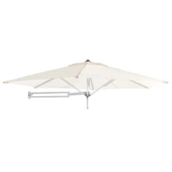 Easysol Muurparasol - Hexagonaal / Rond - 250 Cm Diameter - Ecru / Gebroken Wit -VIDAXL 1000046828 0102
