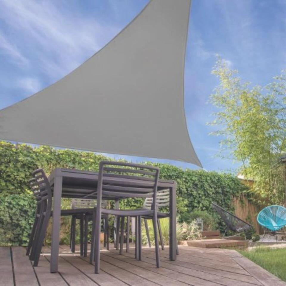 Orange85 Schaduwdoek Beige Driehoek 3x3x3m 3 Orange85 Schaduwdoek Beige Driehoek 3x3x3m - Afbeelding 3