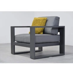 Garden Impressions Plaza Lounge Tuinstoel - Donker Grijs -VIDAXL 1000052950 0103