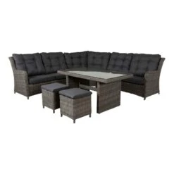 Suns Lounge Dining Set Richmond - Ash Grey