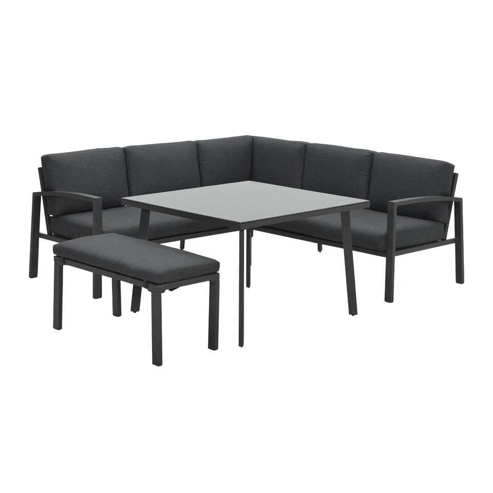 Garden Impressions Wellington Lounge Dining Set - Carbon Black 1 Garden Impressions Wellington Lounge Dining Set - Carbon Black