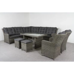 Suns Lounge Dining Set Richmond + 2 Dining Tuinstoelen -VIDAXL 1000053100 0102