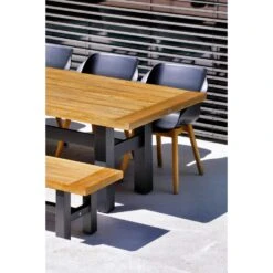 Hartman Sophie Studio Dining Armstoel - Carbon Black - Teak Poot -VIDAXL 1000053222 0102