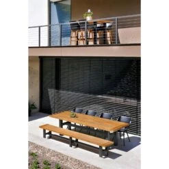 Hartman Sophie Studio Dining Armstoel - Carbon Black - Teak Poot -VIDAXL 1000053222 0103