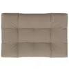 VidaXL Bankkussen Pallet 120x80x10 Cm Stof Taupe