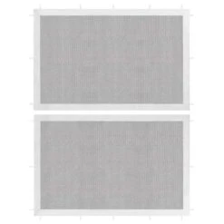 VidaXL Tentwanden 2 St Gaas Wit En Zwart