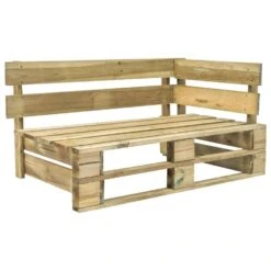 VidaXL Tuinbank Met Grijze Kussens Pallet Grenenhout -VIDAXL 1000060776 0102