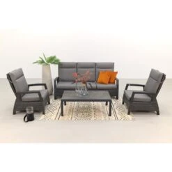 VDG Darwin/Atlanta Stoel-bank Loungeset Verstelbaar - Antraciet 6 VDG Darwin/Atlanta Stoel-bank Loungeset Verstelbaar - Antraciet -VIDAXL 1000073156 0102