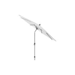 Platinum Riva Stokparasol 3 M. Rond - White Met Voet En Hoes -VIDAXL 1000073259 0102