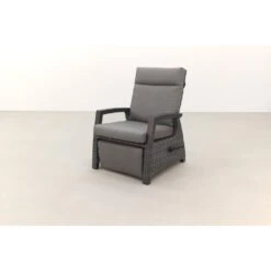 VDG Verstelbare Loungestoel Met Voetensteun - Darwin - Antraciet 6 VDG Verstelbare Loungestoel Met Voetensteun - Darwin - Antraciet -VIDAXL 1000074421 0102