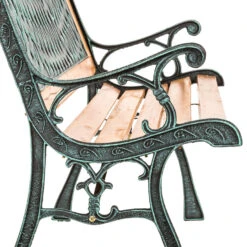 Tectake - Tuinbank Tuin Bank Tuinbankje Zitbank Gietijzer 128 Cm -VIDAXL 1000078023 0103