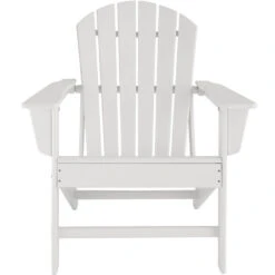 Tectake - Tuinstoel Joan Wit - Tuinstoel In Houtlook -VIDAXL 1000078052 0103