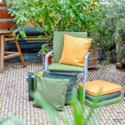 Madison - Bankkussen 110x48 - Groen - Green Recycled Canvas -VIDAXL 1000081688 0102