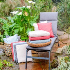 Madison - Bankkussen 110x48 - Grijs - Dark Grey Recycled Canvas -VIDAXL 1000081727 0103