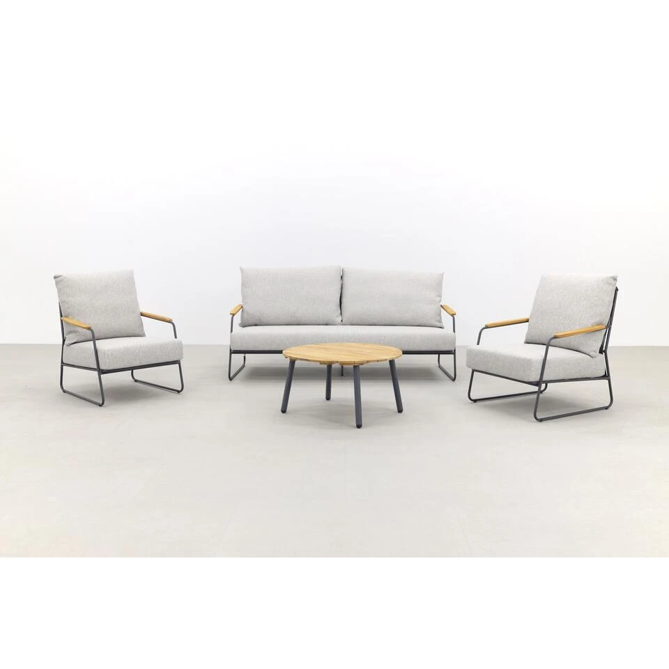 4SO Balade/Mindo Stoel-bank Loungeset - 4-delig 4 4SO Balade/Mindo Stoel-bank Loungeset - 4-delig - Afbeelding 4