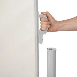 Tectake - Uittrekbaar Aluminium Windscherm Tuinscherm 200 X 300 Cm Beige -VIDAXL 1000082551 0103