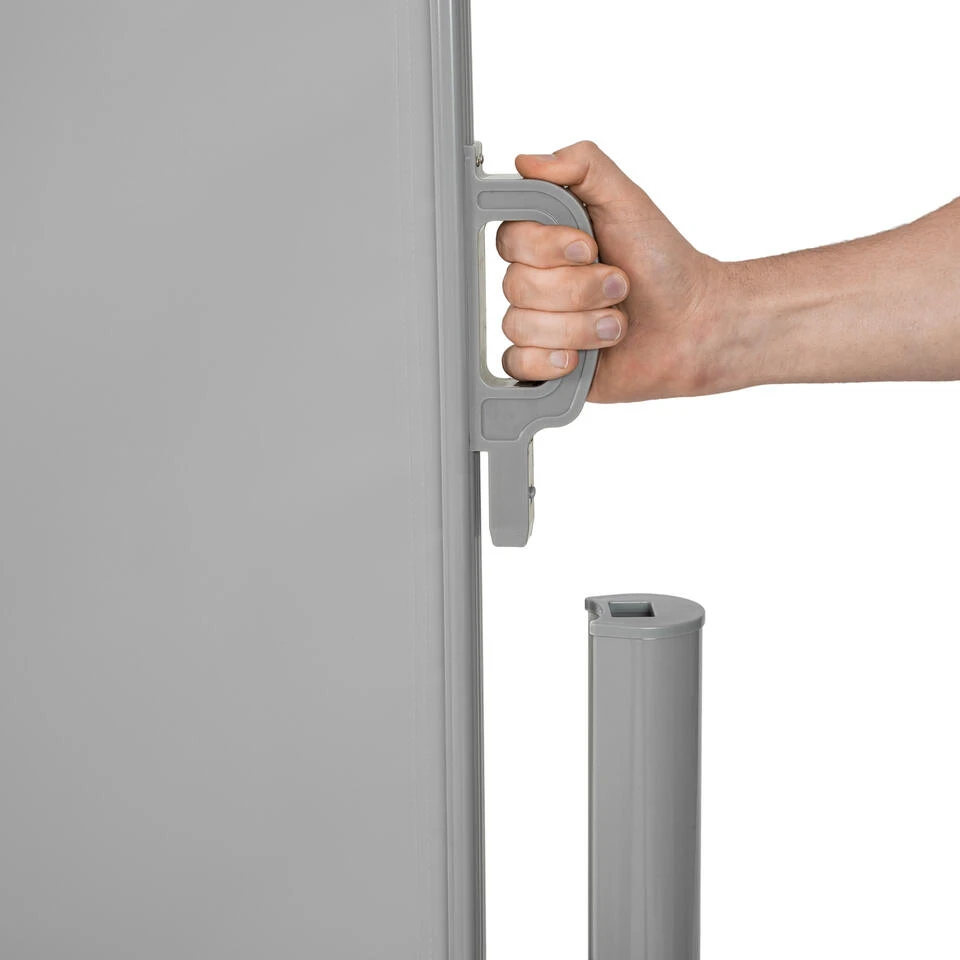 Tectake - Uittrekbaar Aluminium Windscherm Tuinscherm 200 X 300 Cm Grijs 4 Tectake - Uittrekbaar Aluminium Windscherm Tuinscherm 200 X 300 Cm Grijs - Afbeelding 4