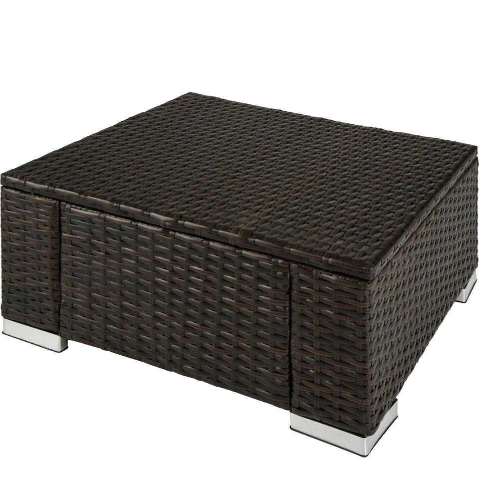 Tectake - Wicker Zitkruk Bruin Mix - 53 X 53 X 26 Cm 3 Tectake - Wicker Zitkruk Bruin Mix - 53 X 53 X 26 Cm - Afbeelding 3