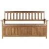 Beliani Tuinbank SOVANA - Lichte Houtkleur Acaciahout