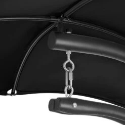 Tectake - Hangstoel Ligbed Maja - Zwart -VIDAXL 1000086431 0103