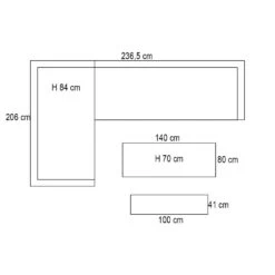 Garden Impressions Ashton Lounge Dining Set Links - Zwart Rotan -VIDAXL 1000087005 0103