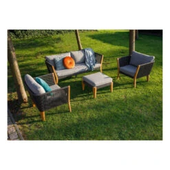 Exotan Hocker Buiten San Remo - Teak - Grijs - 31x63x63 5 Exotan Hocker Buiten San Remo - Teak - Grijs - 31x63x63 -VIDAXL 1000088954 0102