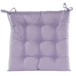 Anna's Collection Stoelkussen Gewatteerd - Lila Paars - 38 X 38 Cm