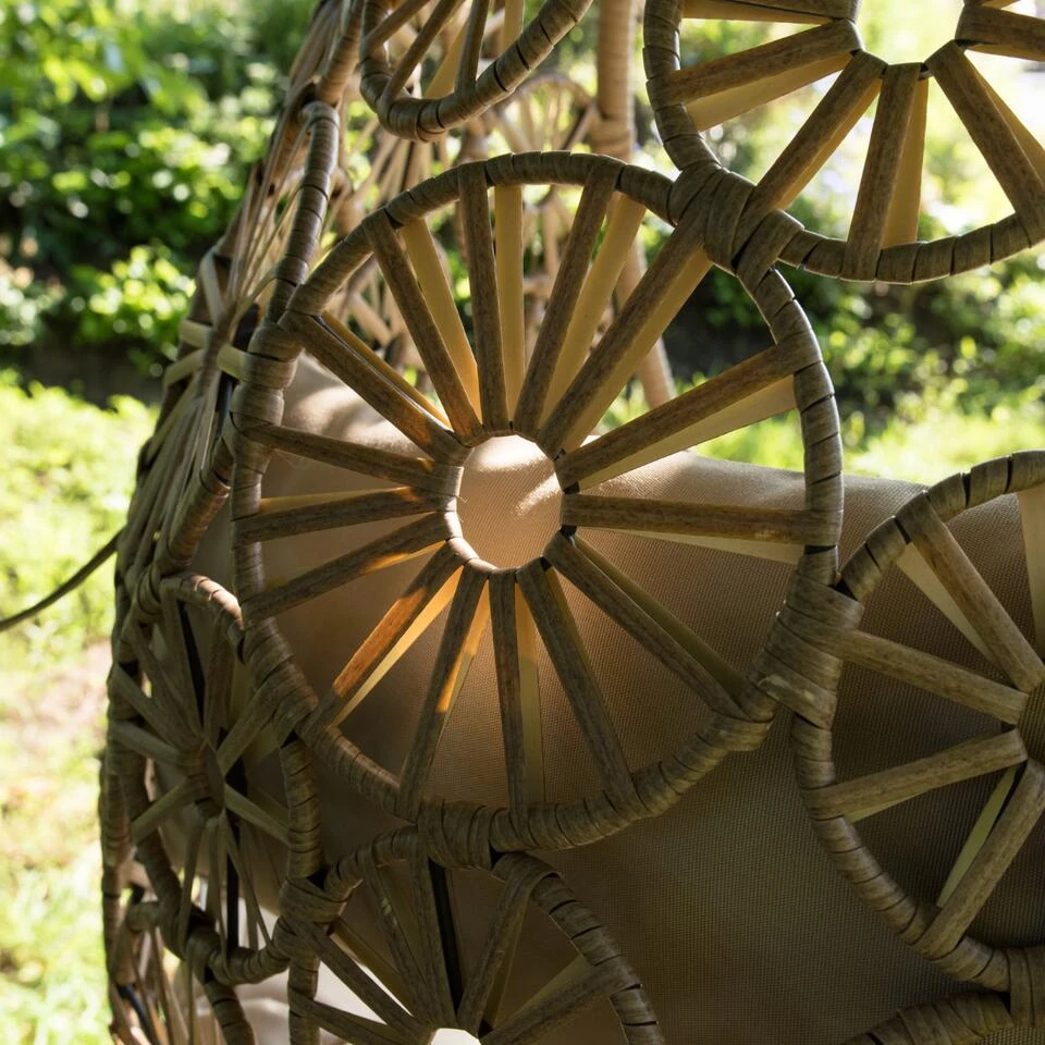 Flower Hangstoel Naturel - Wicker - Bruin 3 Flower Hangstoel Naturel - Wicker - Bruin - Afbeelding 3