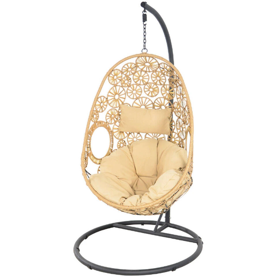 Flower Hangstoel Naturel - Wicker - Bruin 1 Flower Hangstoel Naturel - Wicker - Bruin