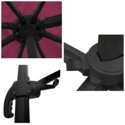 Happy Garden Schaduwzeilen MOLOKAI - Roze - Aluminium -VIDAXL 1000094890 0103