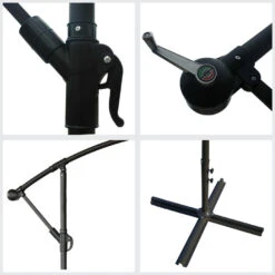 Happy Garden Schaduwzeilen MOLOKAI - Red - Staal -VIDAXL 1000094897 0103