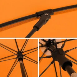 ACAZA Stok Parasol - 160 Cm Diameter - Met Draagtas - Oranje -VIDAXL 1000095607 0102