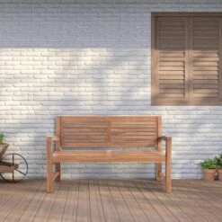 CLP Teakbank Halden 150 Cm -VIDAXL 1000095886 0102